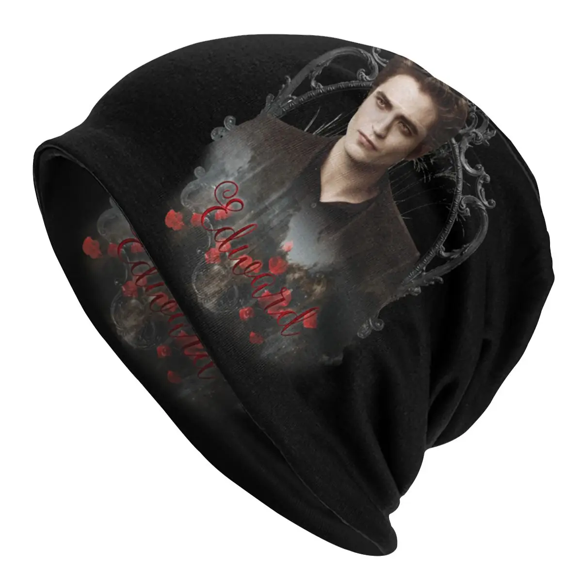

Edward Cullen Twilight Caps Autumn Winter Street Vampire Skullies Beanies Hats Men Women Male Warm Dual-use Bonnet Knit Hat