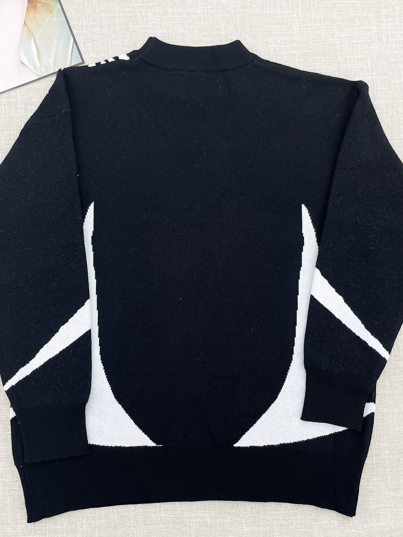 temperament commuter style pullover sweater for women's autumn and winter new loose all-match crew-neck knitwear