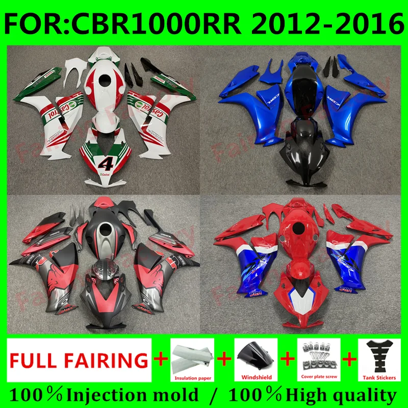 ABS 오토바이 전체 페어링 키트, CBR1000RR CBR1000 CBR 1000RR 2012 2013 2014 2015 2016 차체 전체 페어링 키트에 적합, 신제품