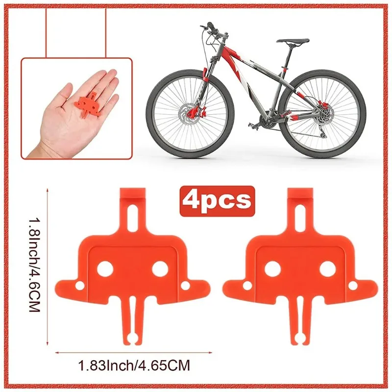 4/8 Pcs,Bicycle Brake Spacer Disc Mountain Bike Hydraulic Brakes Pads Professional Portable Outdoor Cycling Parts