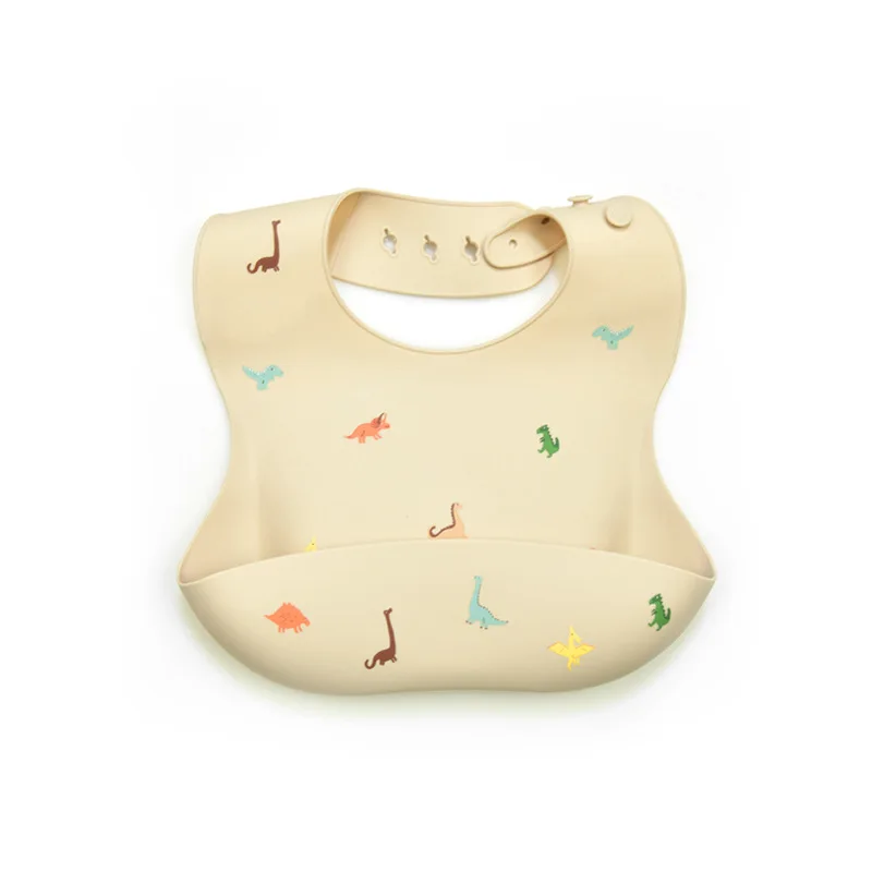 1Pcs Silicone Bibs For Kids Baby Waterproof Feeding Tableware Waterproff Baby Adjustable Bibs For Toddler Breakfast Feedings 6