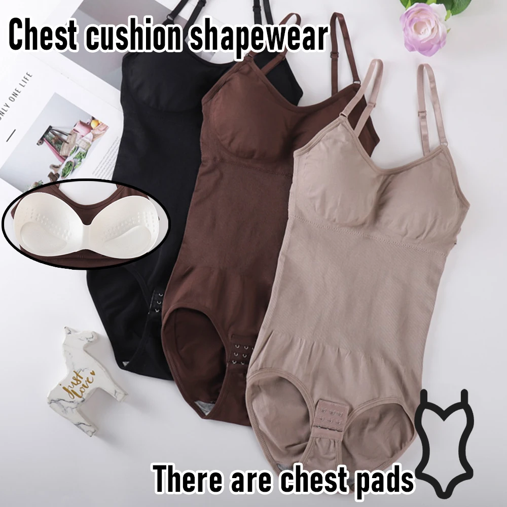 Shapewear Bodysuit For Tummy Control Women Hooks Crotch Body Shaper Stree Jumpsuit With Bras Abdomen Control_voghion.com