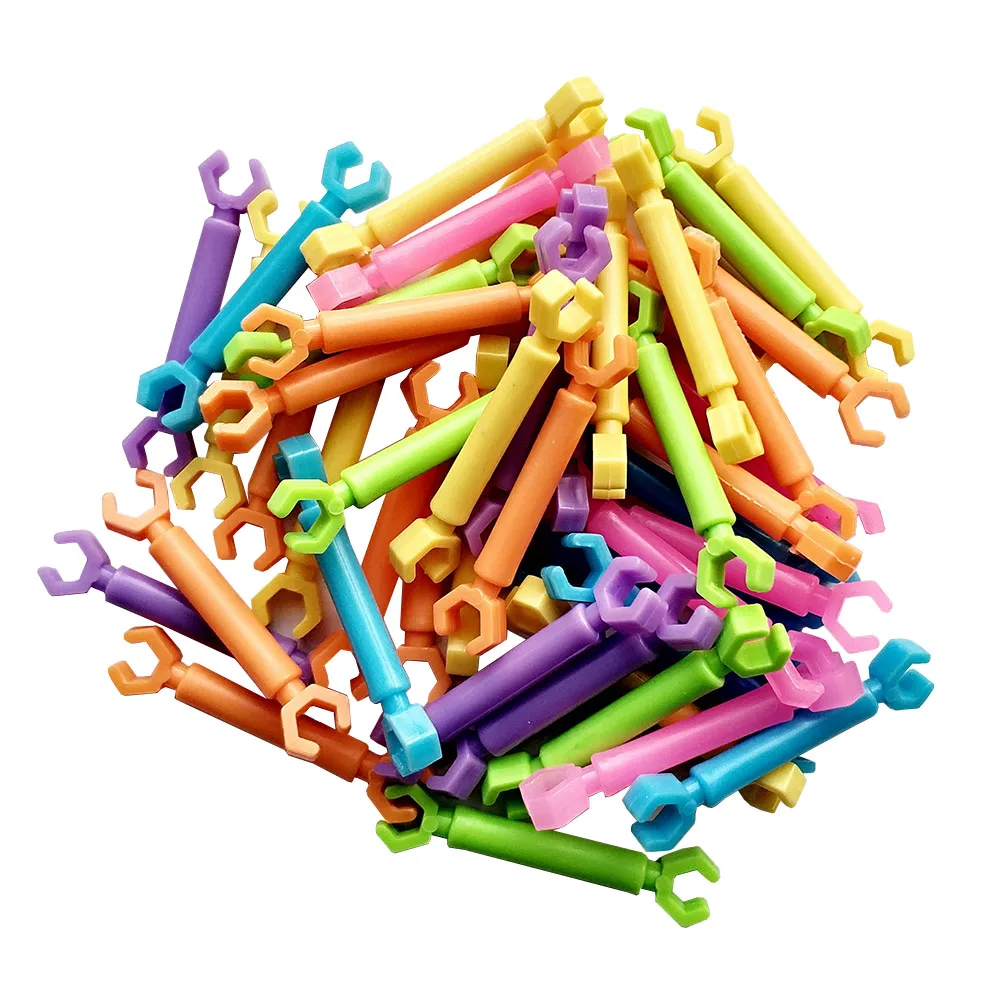 100pcs/lot Plastic Smart Stick Building Blocks Kids Assembled DIY Construction Toys Game Baby Educational Toy for Children Gift