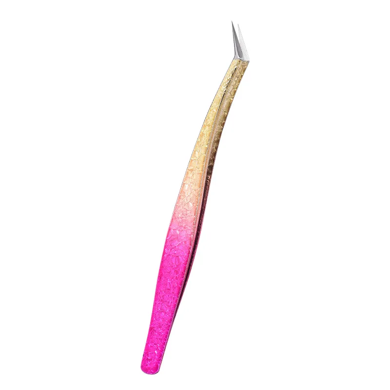 thumbnail image 1 of 1 pinza para pestañas con forma de flor de hielo, antiestática, 3D, precisa, para injerto de cejas, extensiones de pestañas postizas, herramientas de maquillaje, 1 of 6