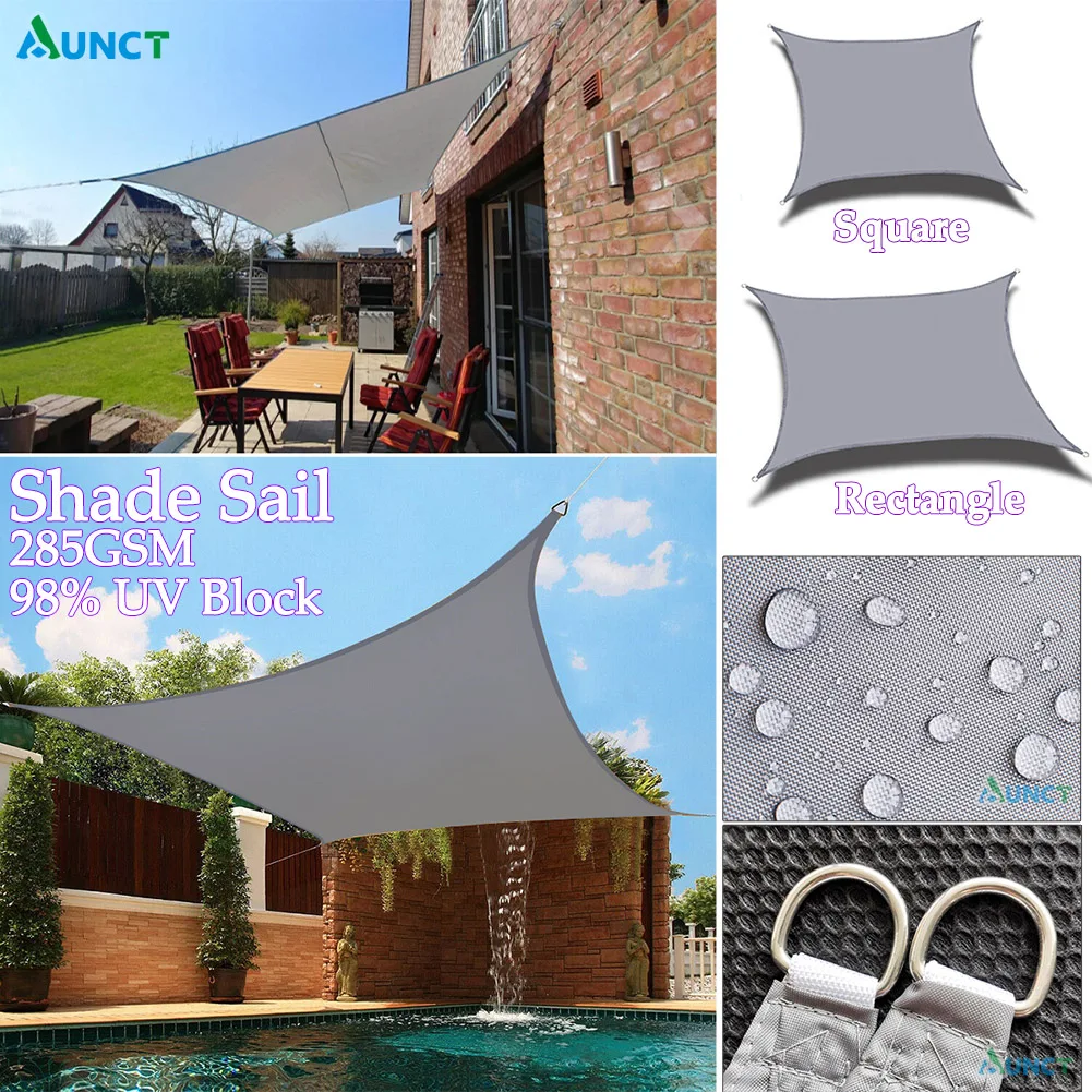 Shade Sail Accessories with Screws Sail Fixing Kit for Rectangle and Square Sun Shade Sails Cosy-TT 6 Inch Heavy Duty Sun Shade Sail Hardware Kit