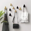 Wall Mounted Hook Creative Water Droplet Clothes Hats Hook Powerful Multi-Purpose Keychain Decorative Wall Clothes Storage 1
