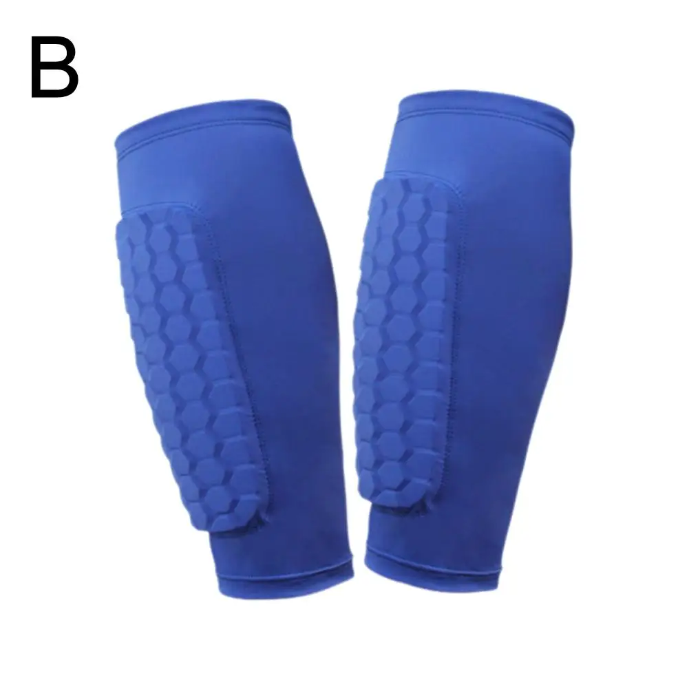 2pcs Soccer Football Shin Guard Pads Honeycomb Running Sports Outdoor Leg Leg Sleeves Gear Guard Support Calf Protec L7F4