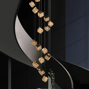 Rotating Crystal Pendant Light 1