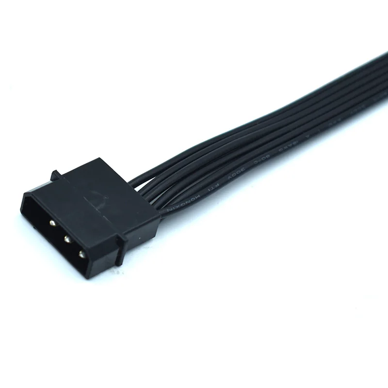 Molex IDE 4 Pin Male to PCIe 8(6+2) Pin Male Converter Adapter Power Cable 15cm