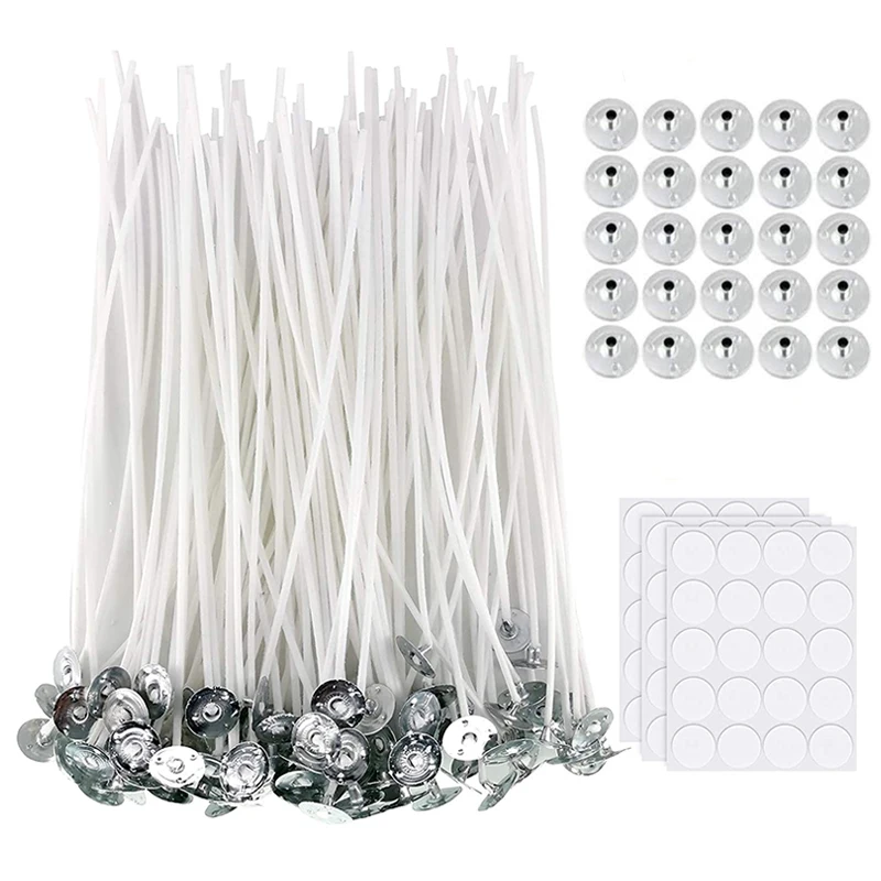 Description Picture 2 of item200Pcs Candle Wicks Low-Smoke 5/6/8/9/10/15/18/20Cm Cotton Wax Core for DIY Kerosene Lamp Wax Line Accessories Candles Making
