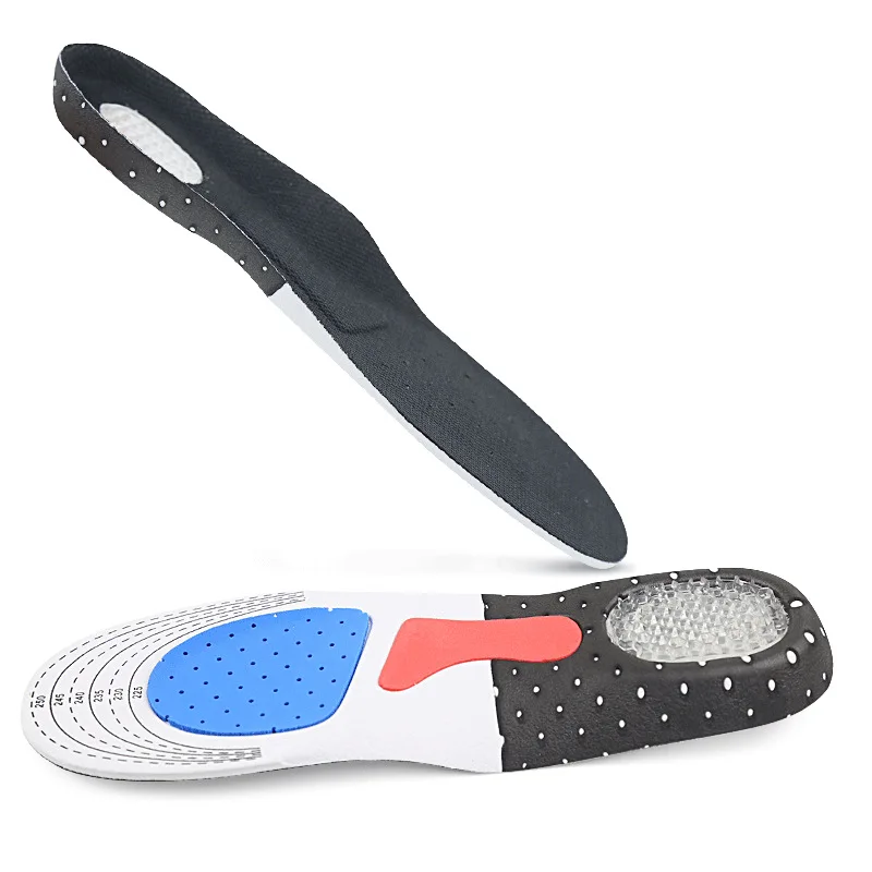 Orthopedic Insoles for Man Women Memory Foam Cushion Gel Insole Silicone Arch Support Pads Sport Shoe Pad Soft Running Insert