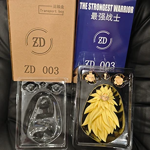 In Stock ZD Studio Dragon Ball SHF Super Saiya SSJ3 Vegito Bardock