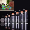 50X 2ML 5ML 10ML 15ML 20ML Small Cute Mini Plastic Bottles Vials Jars Containers Small Wishing Bottle PET With Cork Stopper Jars 2