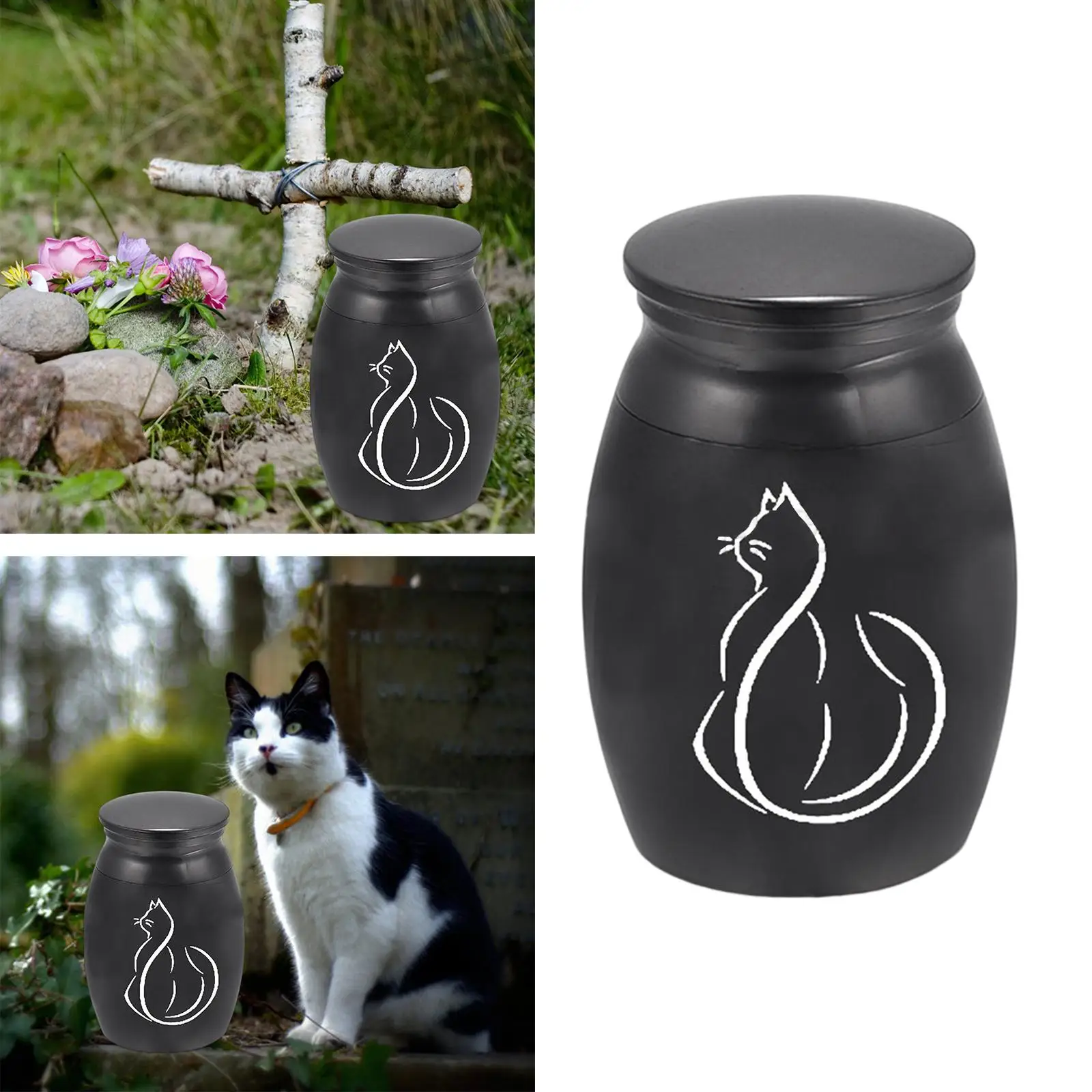 Pet Ash Urn Pet Supplies Funeral Cremation Memorial Urns Stainless Steel Urn for Funerary Caskets Supplies Dog Remembrance Pet Ash Urn Pet Supplies Funeral Cremation Memorial Urns Stainless Steel Urn for Funerary Caskets Supplies Dog Remembrance