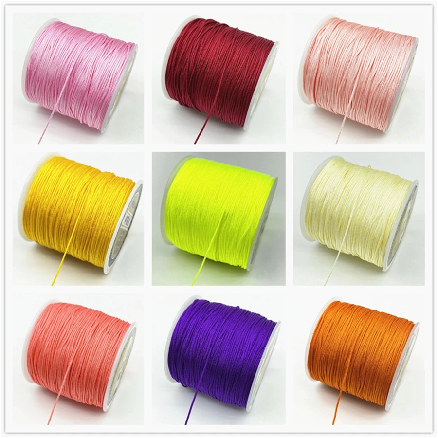 Colored Nylon Thread 90 M Long 0.8mm For Jewelry Making DIY