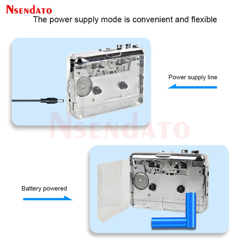 USB C Cassette Player Tapes MP3 Convertor Plug and Play Type-C Cassette MP3 Music tape player Captures With Earphone for Ipod PC