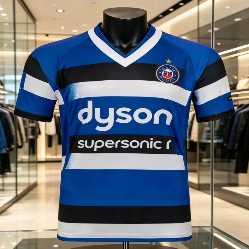 Europa 2026 England Bath Rugby Sporttrikot Herren Damen Britisches Rugby Freizeit Schnelltrocknend Atmungsaktives T-Shirt Familie Kinder Tees