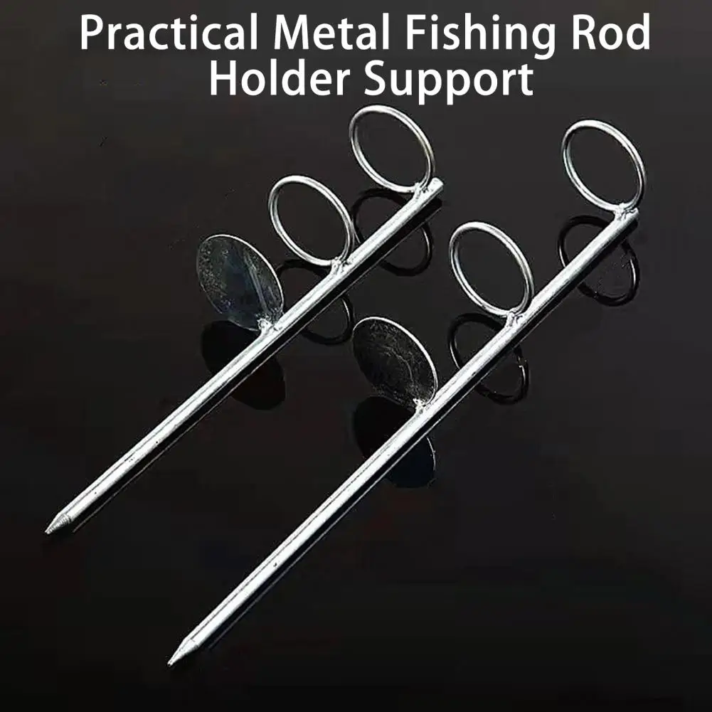 Useful Portable Ground Spike Rod Rest Stand Corrosion Resistant Fishing Rod  Rack Single Fork Fishing Tools