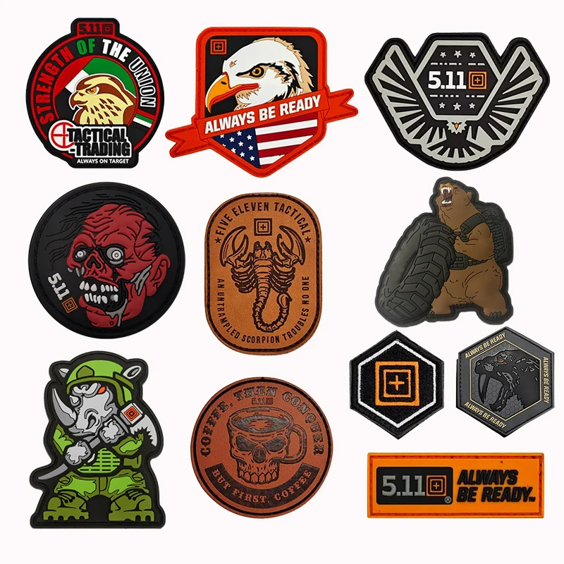 

Outdoor 511 Embroidery Patches Hook&Loop Emblem Scorpion Tactical Badge Backpack Stickers Eagle Morale Patch Combat Applique