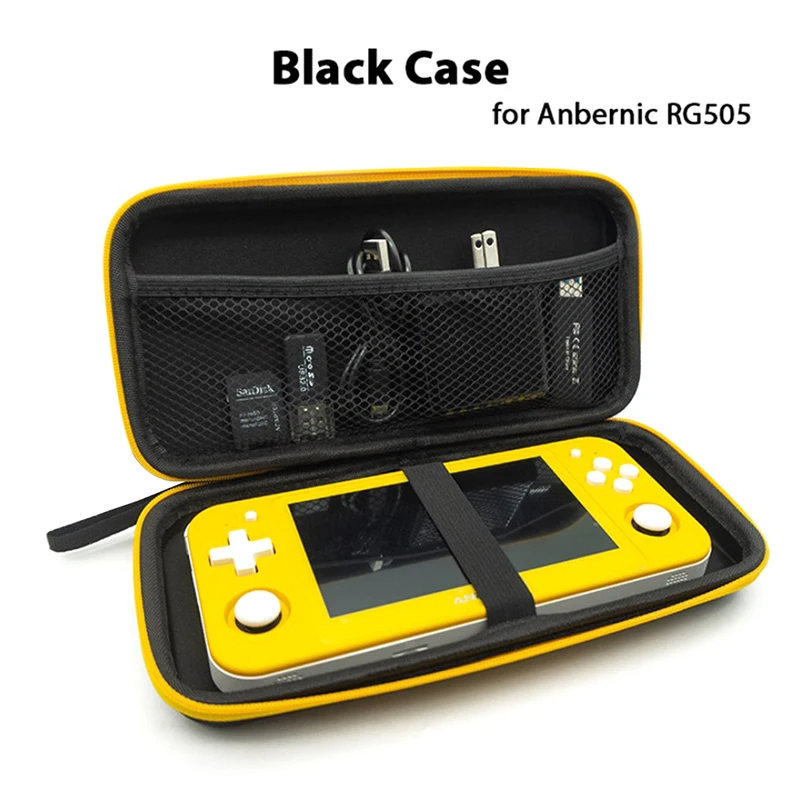 NEW Black Bag of  RG505 Handheld Game Player Mini Portable Blace Case for Retro Video Game Console Carrying Bag
