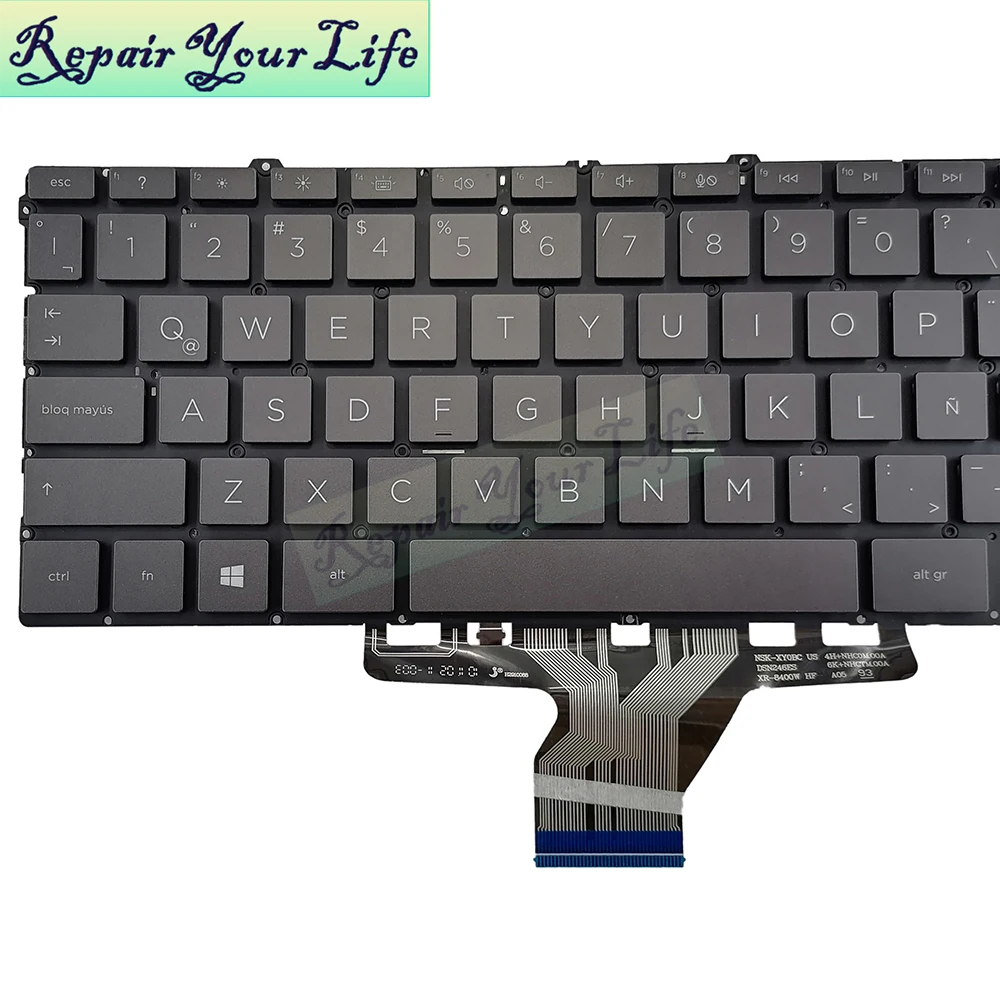 13ay eua reino unido teclado backlit latino