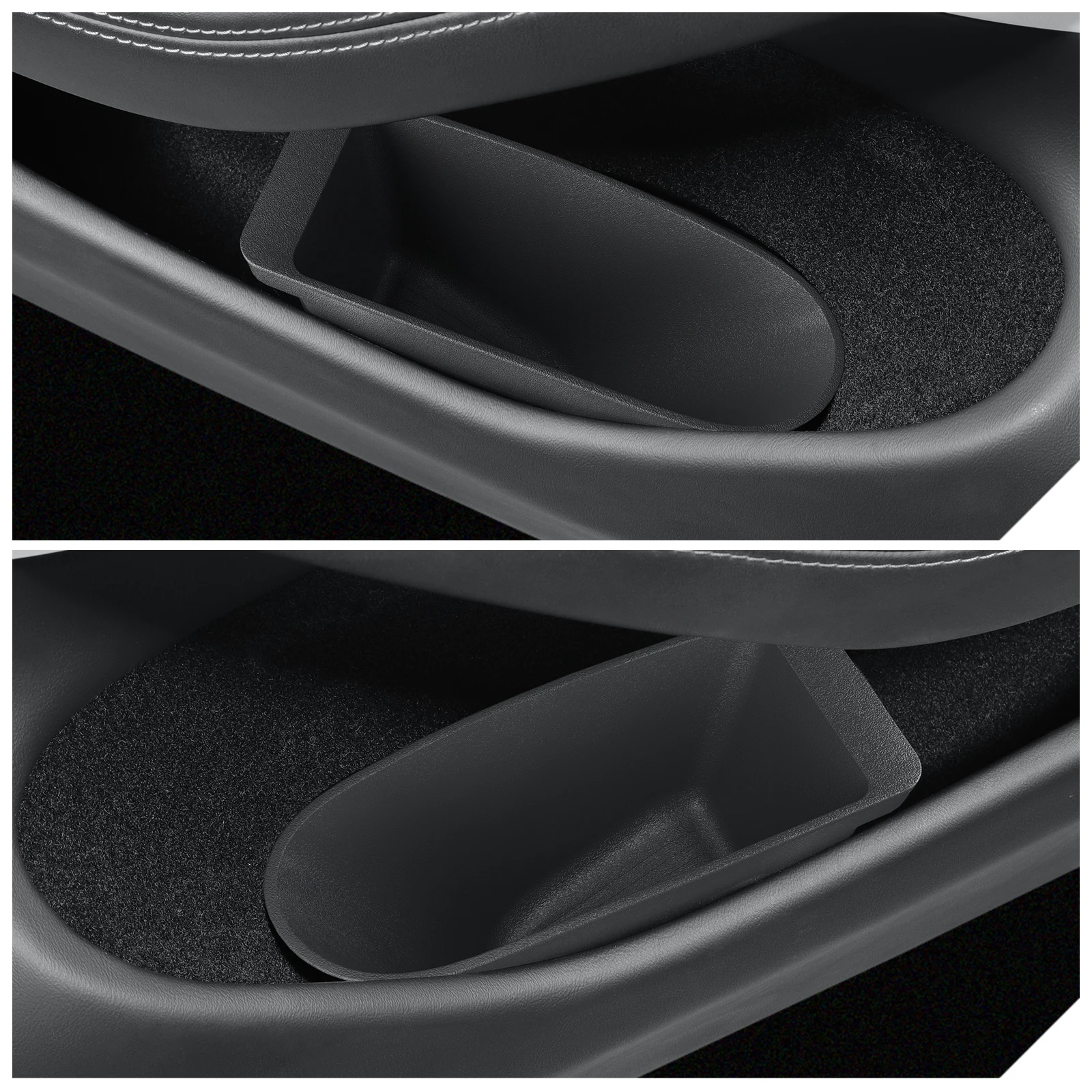 2024 2025 테슬라 모델 3 하이랜드 차량용 앞문 수납함 내부 액세서리 게이트 슬롯 방진 쓰레기 보관함