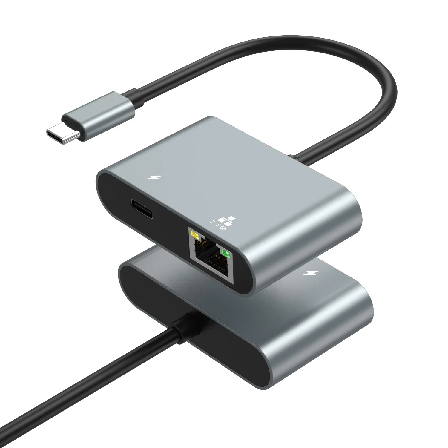 מתאם Ethernet USB C לכרטיס רשת 2.5Gbps ללא נהג RJ45 Gigabit Ethernet מתאם רשת עבור מחשב נייד Windows 10/11 Mac OS