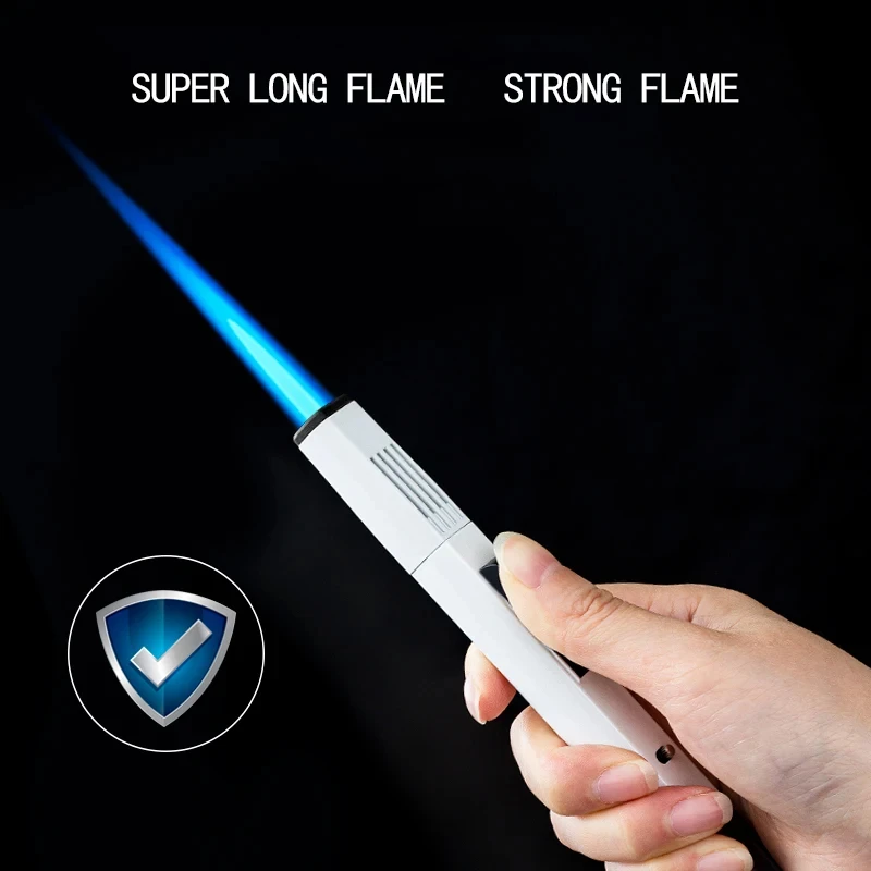 

Metal Windproof Direct Blue Flame Lighter Moxibustion Cigar Special Spray Gun Portable Outdoor Camping Kitchen Practical Tool