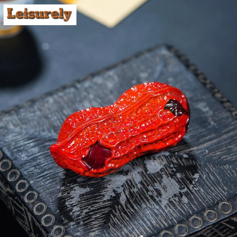 Yixing Purple Clay Peanut Color-changing Tea Pet Antique Tea Games Tea Figurine Play Toys Tea Statue Ornaments Craftsmanship