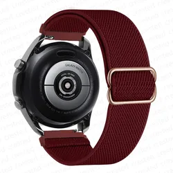 Elastic Nylon Loop Strap - 20mm/22mm Band for 20mm (Wine)