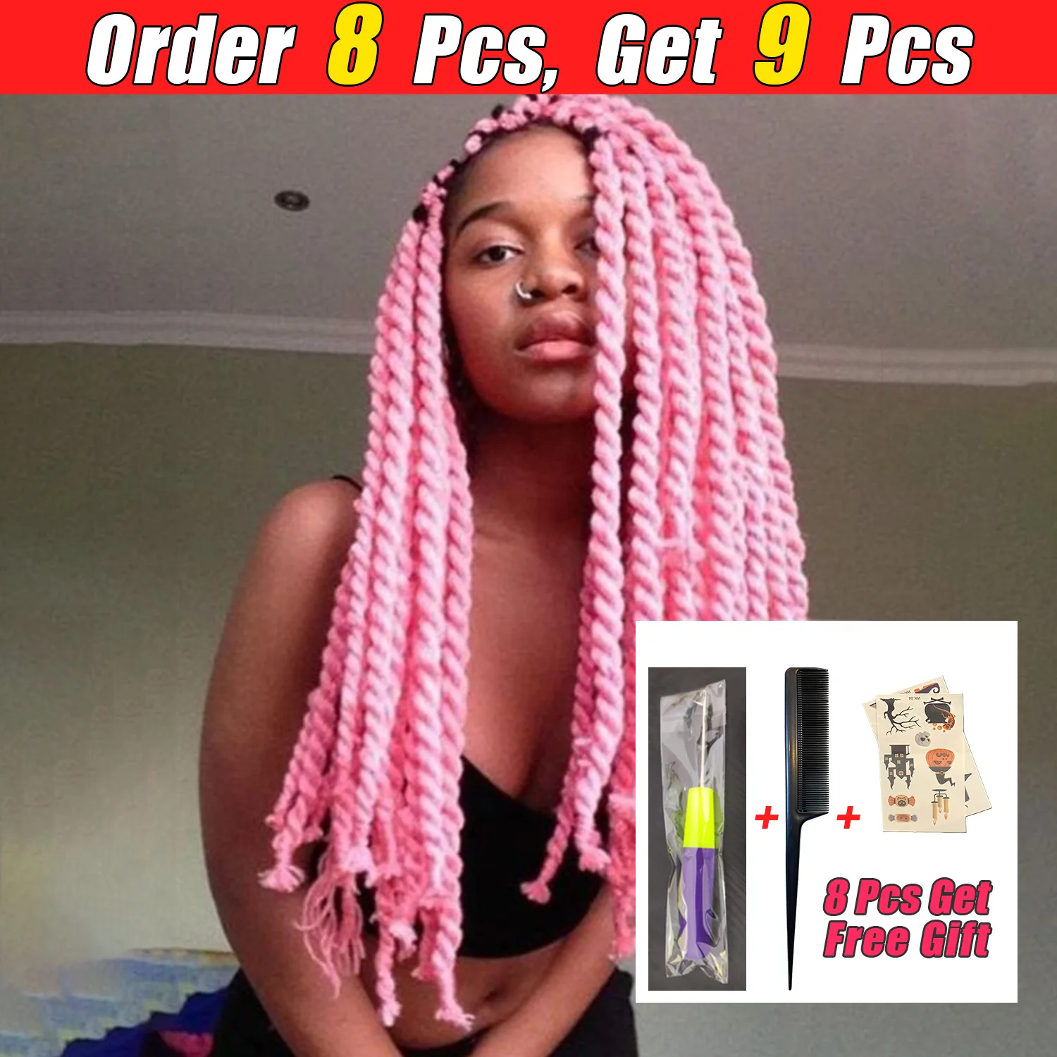 Jumbo Braiding Hair Extensions Kanekalon Box Braids Crochet 