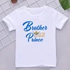 1st Birthday Prince Family Matching Clothes T Shirts Boys Birthday Party Dad Mom Sis Bro and Me Family Look Outfit T-shirt Tops 5