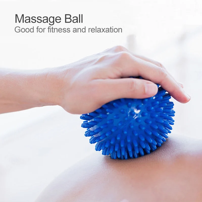 Mosodo Spiky Massage Ball Trigger Point Roller Massager 9cm Stress Relief Foot Balls Stretching Exercise Yoga Fitness Equipment