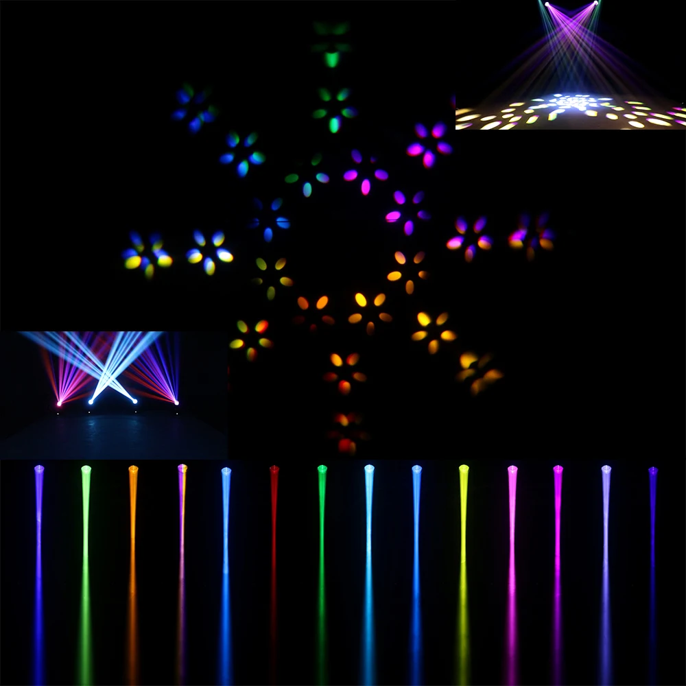 SHEHDS Bulb Beam 275W Moving Head Lighting 8+8+8-Facet Circular Prism With flight Case For Dj Disco Night Club Wedding Equipment disco light led stage light mini led stage light moving beam light