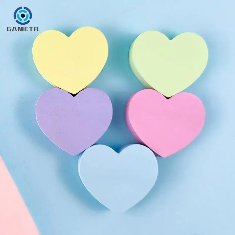 

120 Sheets Heart Sticky Notes Notepad Self Sticky Note Pads Notebook Planner Sticker For Office School Stationery Accessories