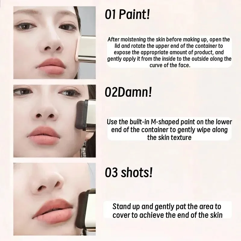 VV Double-Head Foundation Stick - Transparent Light Concealer That Brightens Skin Tone Waterproof Long-Lasting Cream for Makeup 4 VV Double-Head Foundation Stick - Transparent Light Concealer That Brightens Skin Tone Waterproof Long-Lasting Cream for Makeup 4