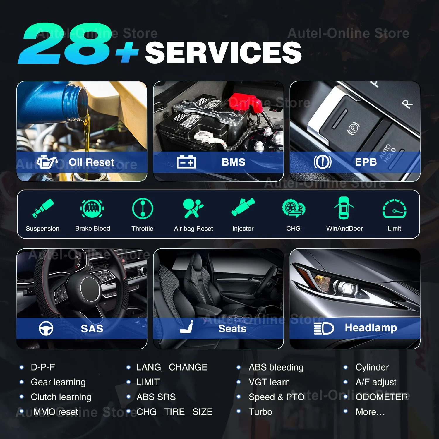 Autel MaxiCheck MX808 S Car Diagnostic Scan Tool All Systems Diagnosis Scanner with 25 Advanced Service Same as MaxiCOM MK808S auto diagnostic scanner