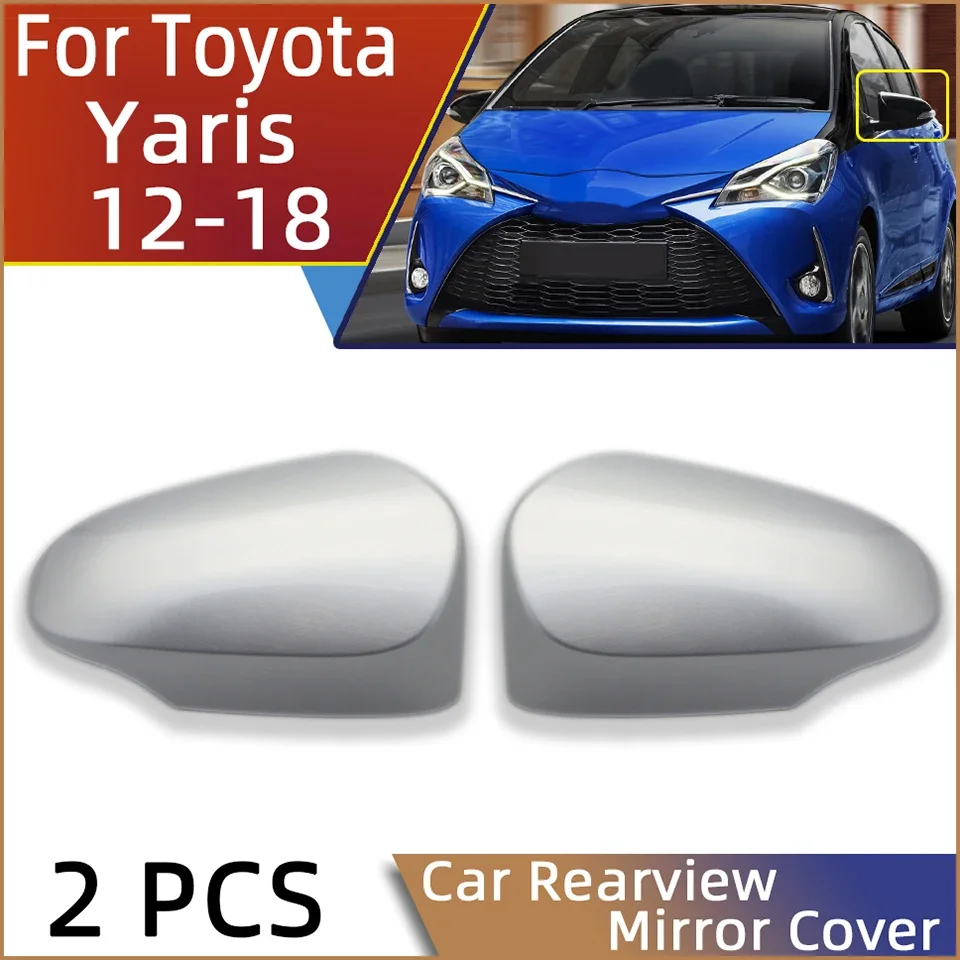 Para dla Toyota Yaris 2012 2013 2014 2015 2016 2017 2018 2019 obudowa lusterek samochodowych czapka lusterko boczne drzwi obudowa pokrywa