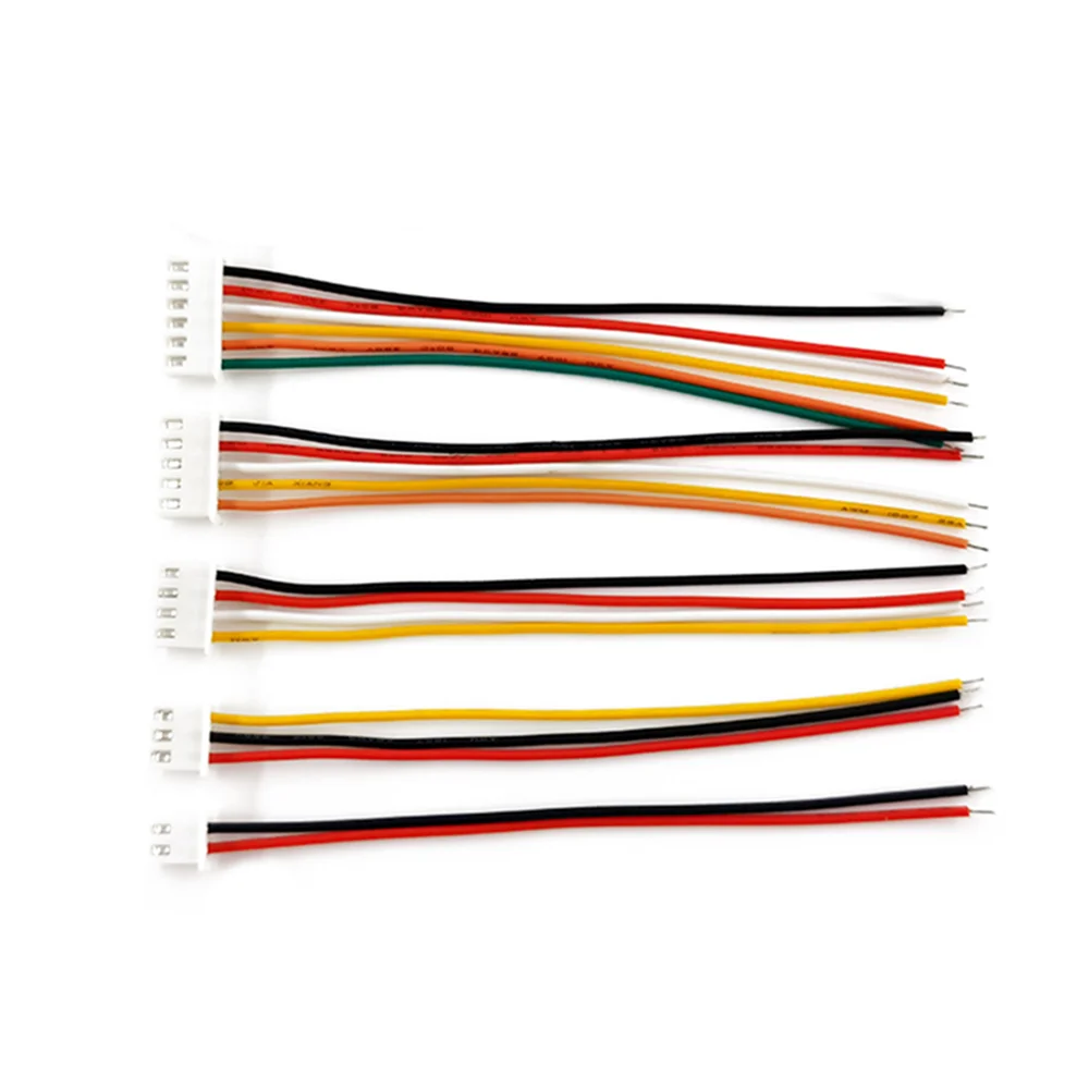 JST XH – Kit de prise de connecteur 2.54mm, avec fil en Silicone pré-épilé, câble adaptateur de boîtier 2/3/4/5/6 broches, connecteur mâle femelle – Image 4