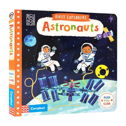 

MiluMilu Original Children Popular Books First Explorers: Astronauts STEM Board Book Colouring English Activity Story