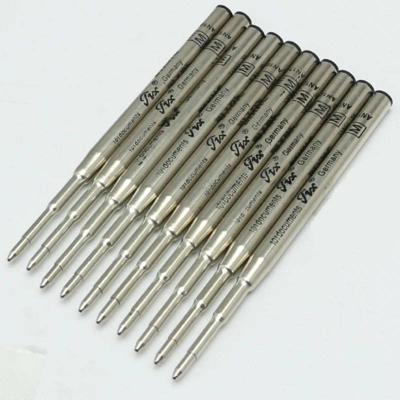럭셔리 MB 볼포인트 롤러 볼펜 리필, 0.7mm 나사, 블루 블랙 리필, 학교 문구 액세서리, 쓰기 스무트