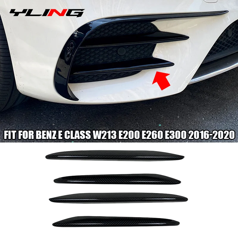 Аксессуары для Mercedes-Benz, E-Class W213 E200 E260 E300 2016-2020, сплиттер для переднего бампера, противотуманной фары, крышка радиатора, отделка Spo Аксессуары для Mercedes-Benz, E-Class W213 E200 E260 E300 2016-2020, сплиттер для переднего бампера, противотуманной фары, крышка радиатора, отделка Spo