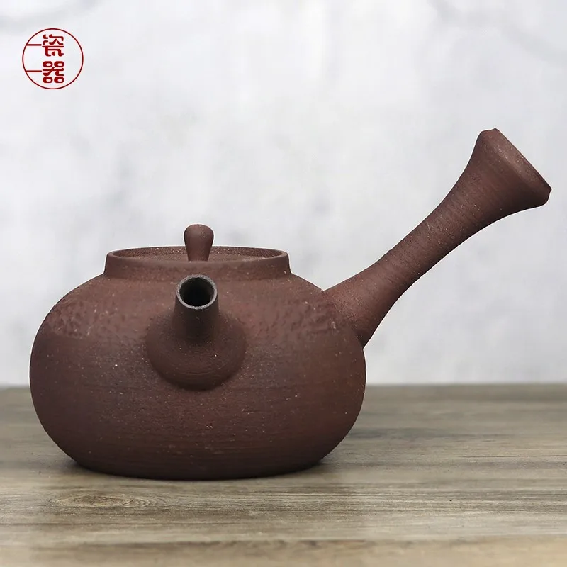

The dry side of boiling teapot can be heated by open to warm tea and boil water infuser large capacity office ceramic pot