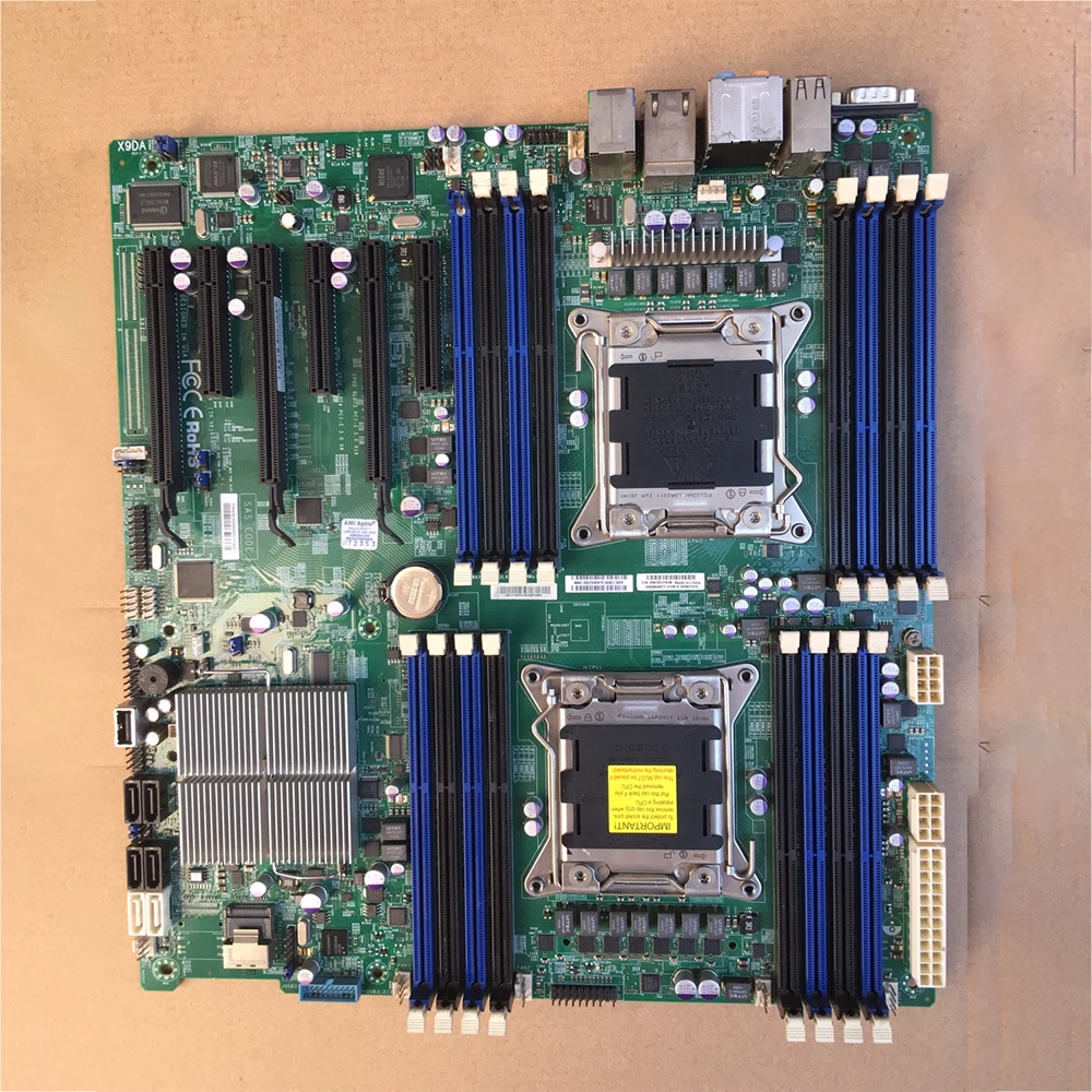슈퍼 마이크로 마더보드 듀얼 E5-2600 LGA2011 Suppot C602 DDR3 X79 X9DAI용