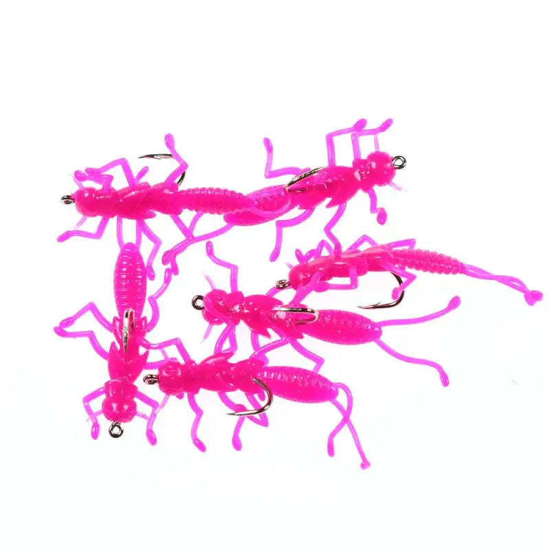 

2PCS 3.5cm Soft Bait Insect With Hook Road Baits New Soft Bait Larva Lure Fishing Tackle Soft Lure Artificial Worm Lures For