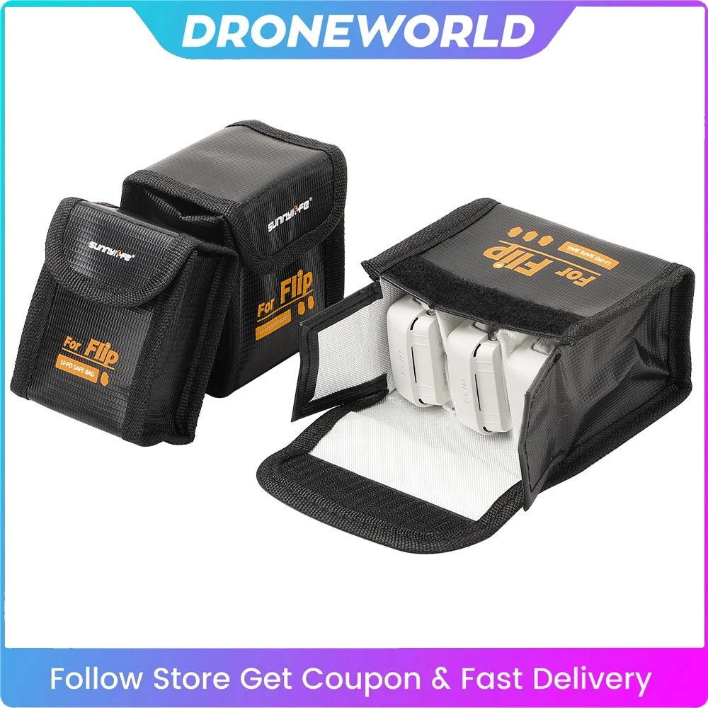 Lithium Battery Explosion-proof Bag For DJI Filp High Temperature Safety Storage Protective Bag For DJI Flip Drone Accessories