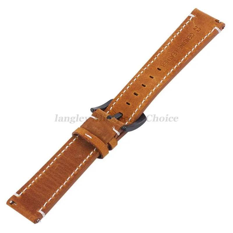 Genuine Retro Calf Leather Watchband Strap - Premium Sport Belt