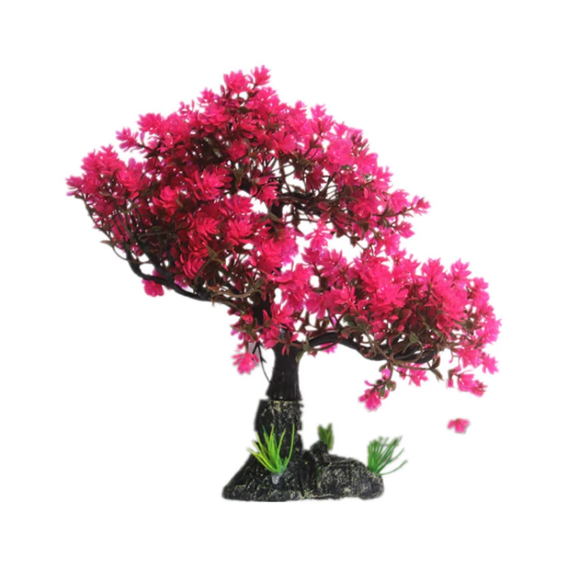 

Tree Decorations Aquarium Fish Tank Landscaping Decor Artificial Water Plants Rockery Bonsai Home Decoration Accessories