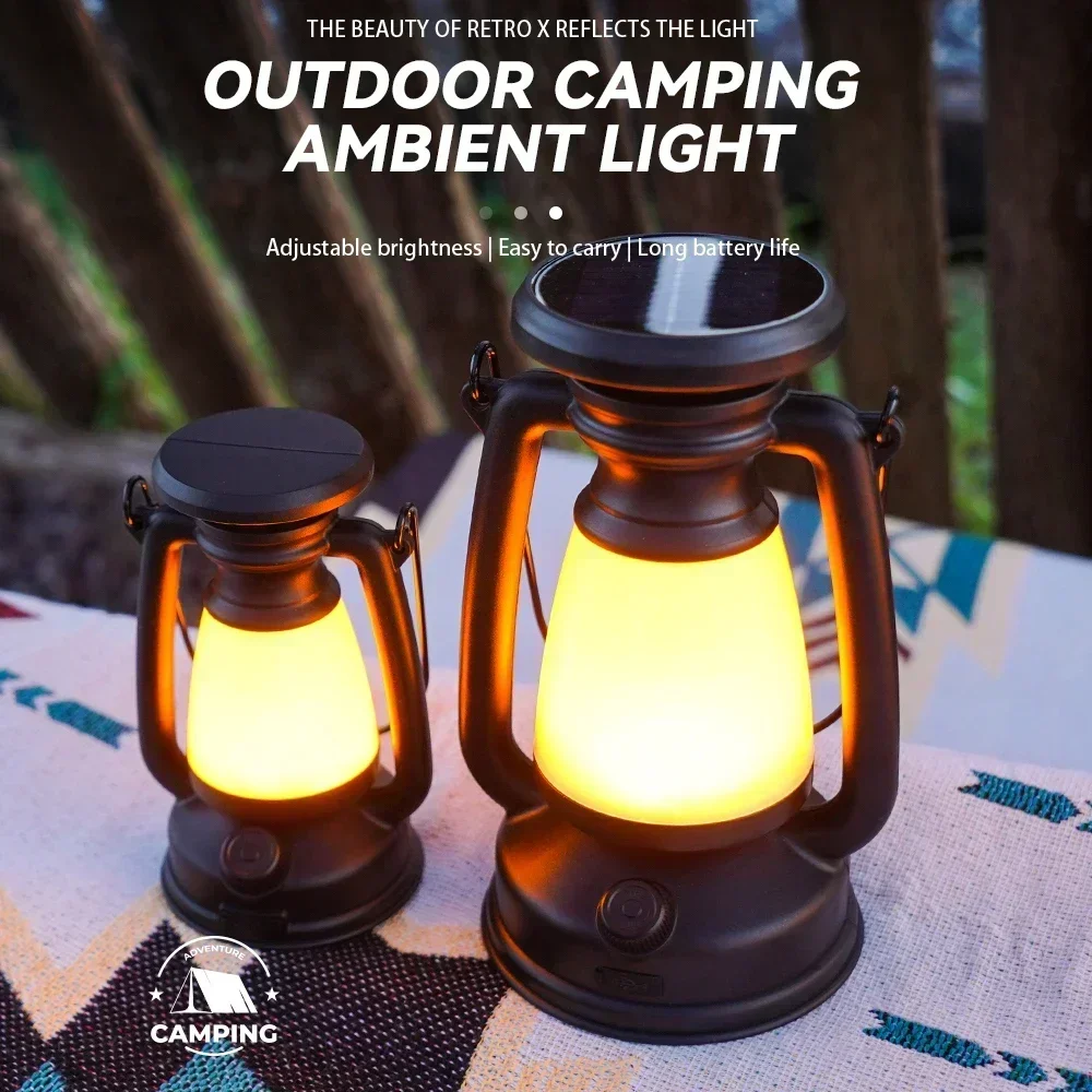 Charging Decoration Atmosphere Light Retro Horse Light Led Desk Lamp Outdoor Camping Bar Light Table Light Lantern Home Decor