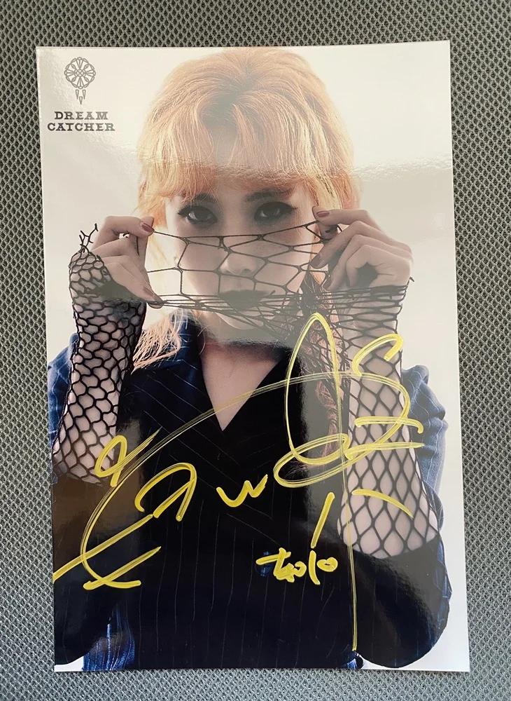 DREAMCATCHER HAN DONG Autographed Signed Photo Pictures K-POP